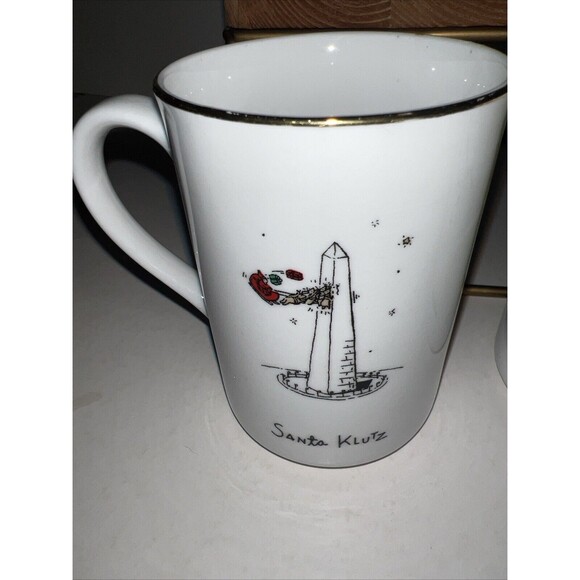 Set 4 Merry Masterpieces American First Edition Christmas Coffee Mugs 10oz - Picture 5 of 7